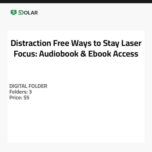 Distraction-Free Ways to Stay Laser Focus: Audiobook & Ebook Access
