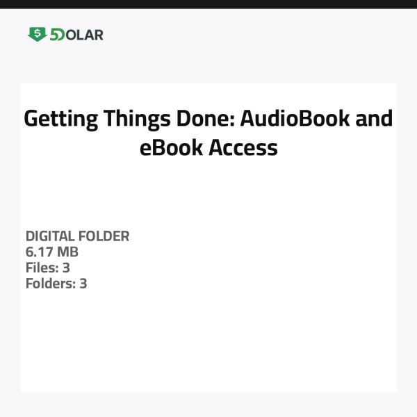 Getting Things Done: AudioBook and eBook Access