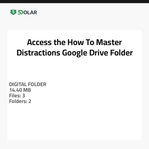 Access the How-To Master Distractions Google Drive Folder