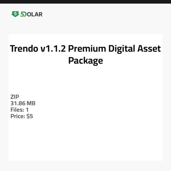 Trendo v1.1.2 - Premium Digital Asset Package
