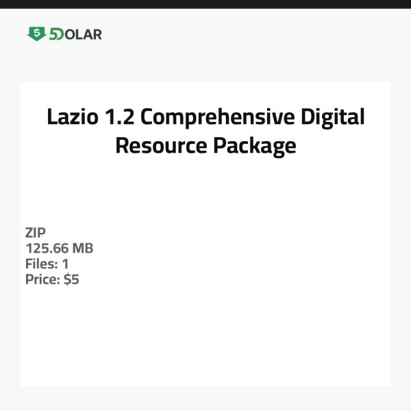 Lazio 1.2 - Comprehensive Digital Resource Package
