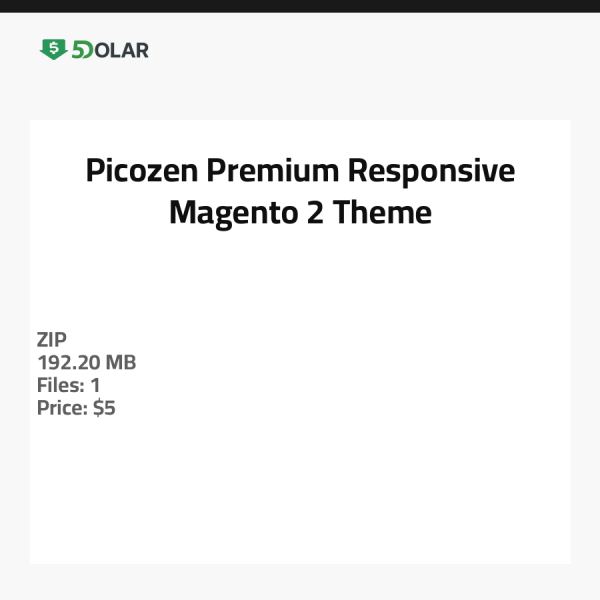 Picozen - Premium Responsive Magento 2 Theme