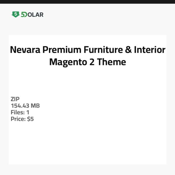 Nevara - Premium Furniture & Interior Magento 2 Theme
