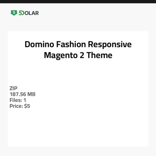 Domino - Fashion Responsive Magento 2 Theme
