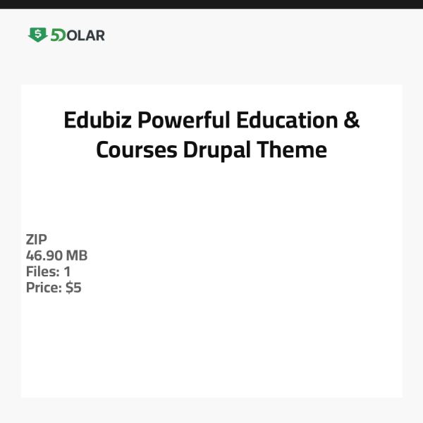 Edubiz - Powerful Education & Courses Drupal Theme