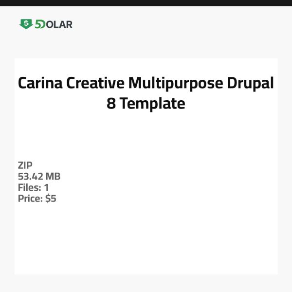 Carina - Creative Multipurpose Drupal 8 Template